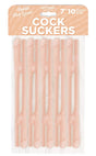 Hott Products Novelty Bachelor Party Straws — Vanilla, 10-Pack - HP3448
