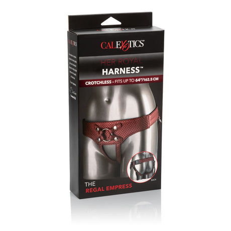 CalExotics Her Royal Harness — Regal Empress (Red) - SE1563303