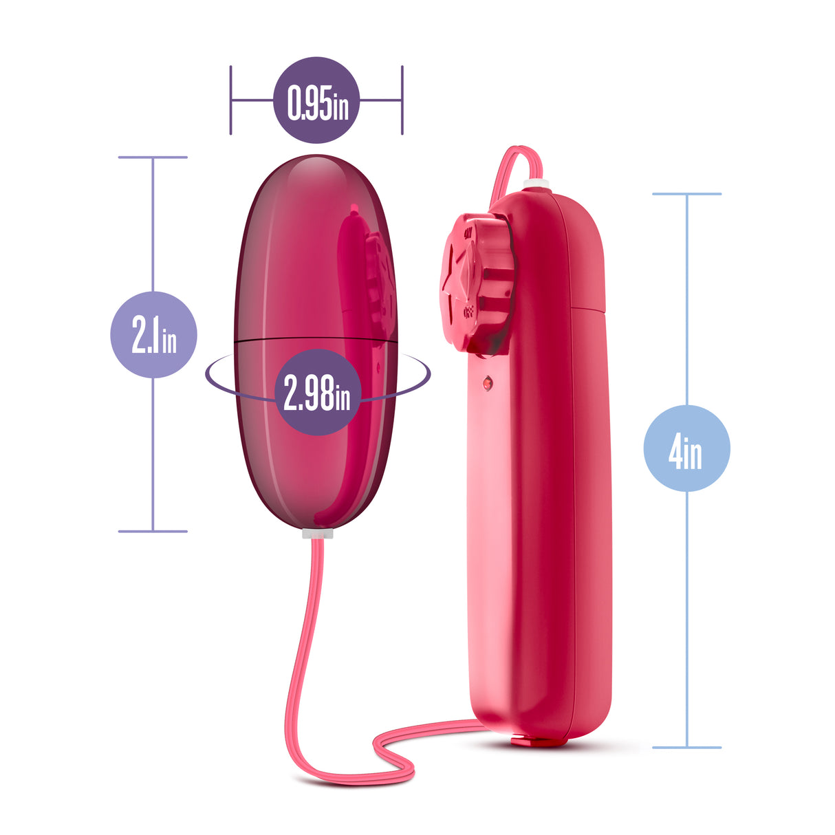 Blush B Yours Power Bullet — Cerise - BL-05500