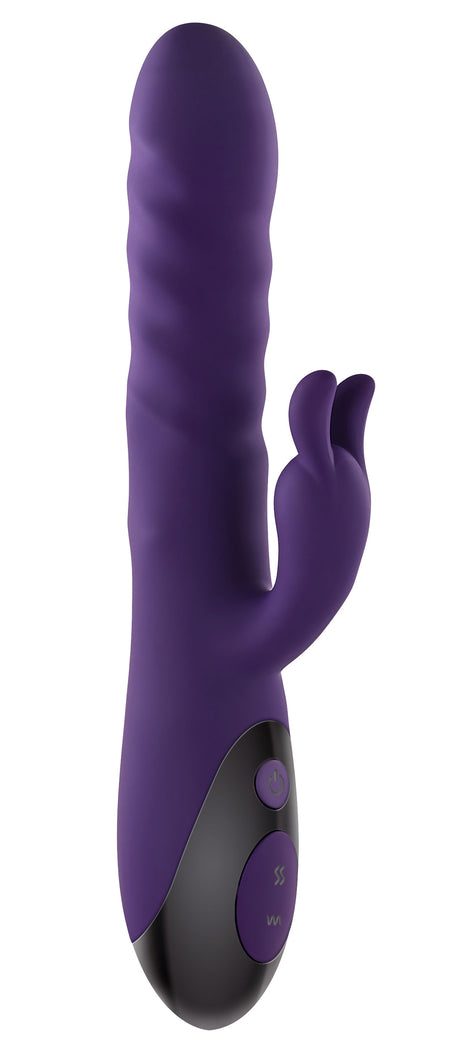 Evolved Novelties Rascally Rabbit Thrusting Rabbit Vibrator — Purple - EN-RS-9345-2