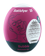 Satisfyer Masturbator Egg — Bubble Violet (Single-Use) - SAT-4010014