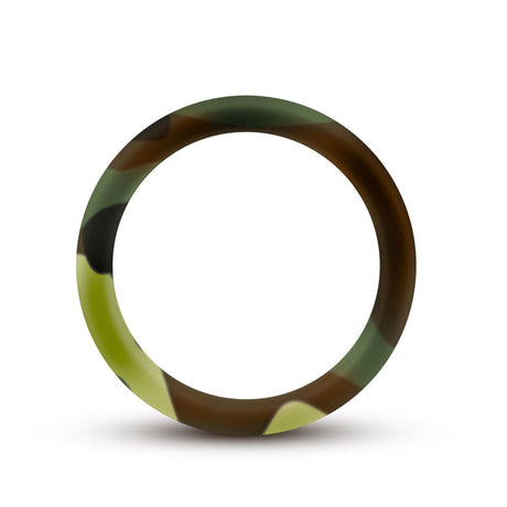 Blush Performance Silicone Camo Cock Ring — Green Camouflage - BL-91169