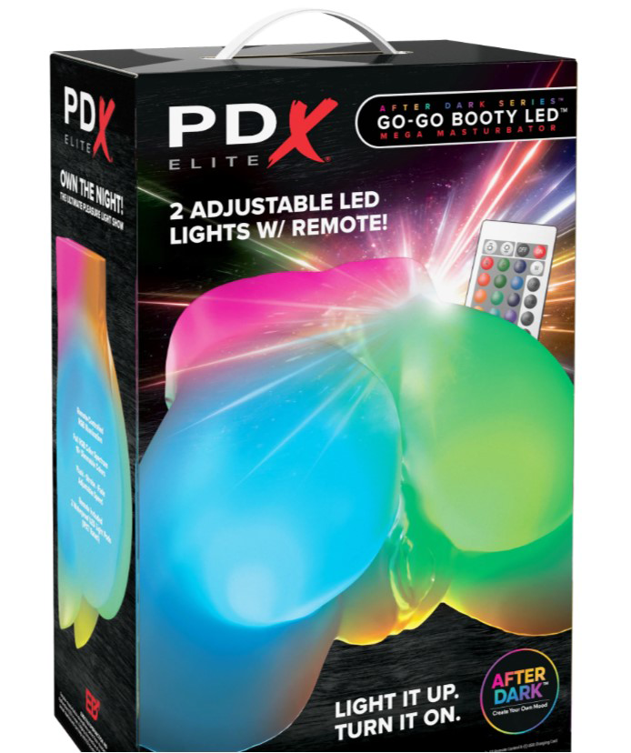Pipedream Go-Go Booty LED Mega Masturbator, Frosted - PDRD633-20