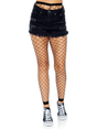 Leg Avenue Fence Net Footless Tights — Black, One Size - LA-7881