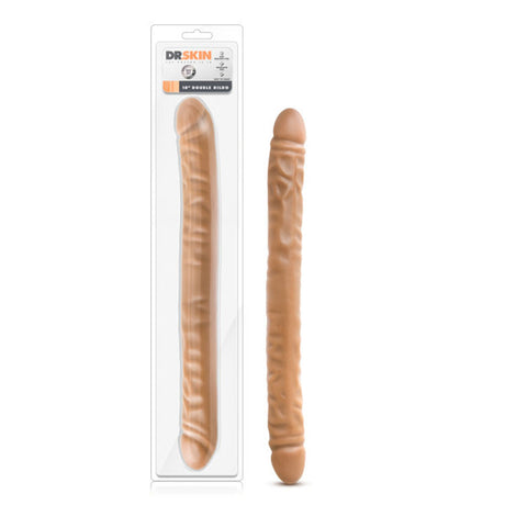 Dr. Skin - 18 Inch Double Dildo - Mocha by Blush