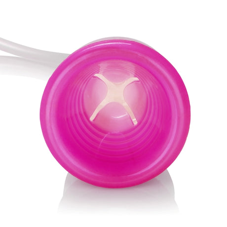 CalExotics Clitoral Pump with Silicone Sleeve — Pink - SE0624053
