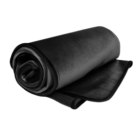 Liberator Fascinator Lush Throw — Black Microvelvet, King Size - L0052