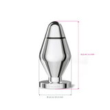 Mystim E‑Stim Butt Plug L — Polished Medical Aluminium - MY2101