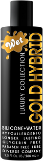 Wet Gold Hybrid Silicone & Water-Based Lubricant, 9 oz - WT27208
