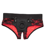 CalExotics Scandal Crotchless Pegging Panty Set with Silicone Probe, S/M - SE2712563