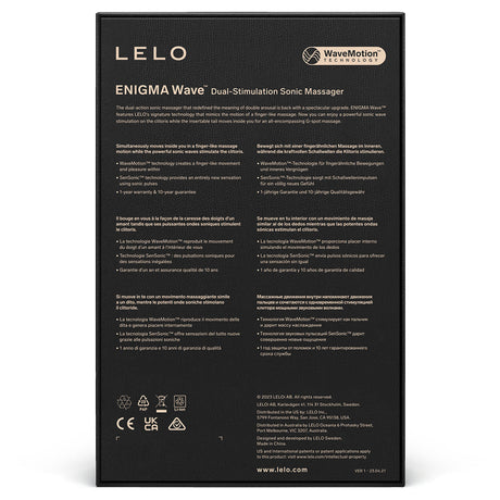 Lelo ENIGMA Wave G-Spot & Clitoral Vibrator — Black - LO9325
