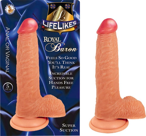 Nasstoys Royal Baron Lifelike Dildo — 5 Inch with Suction Cup - NW2010-1