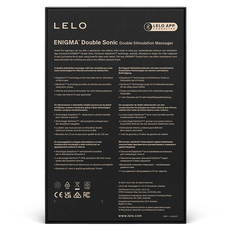 Lelo Enigma Double Sonic Massager — Purple - LO9479