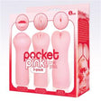 Icon Brands Pocket Pink Masturbator Sleeves — 3 Pack - IC2333-2
