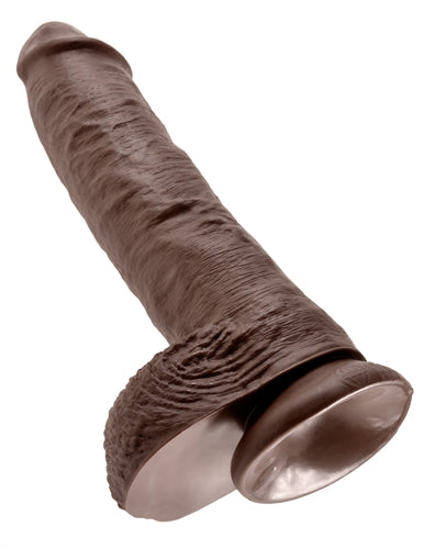 King Cock 10-Inch Cock With Balls - Brown by Pipedream