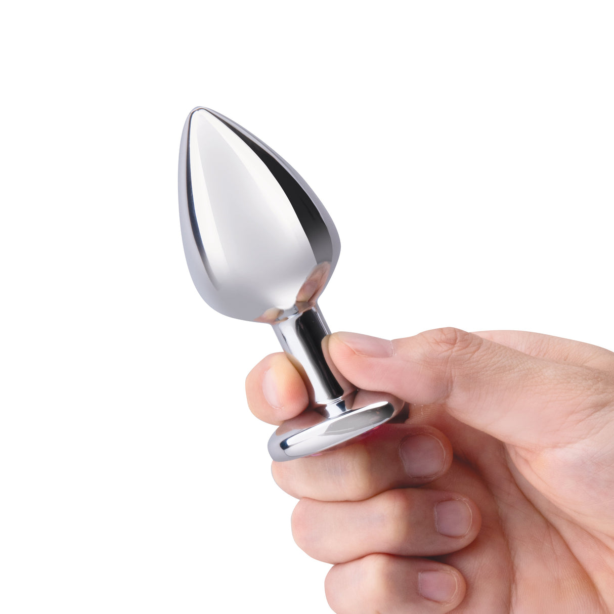 b-Vibe Jewel Heart Metal Butt Plug Training Set — 2 Sizes - BV2983