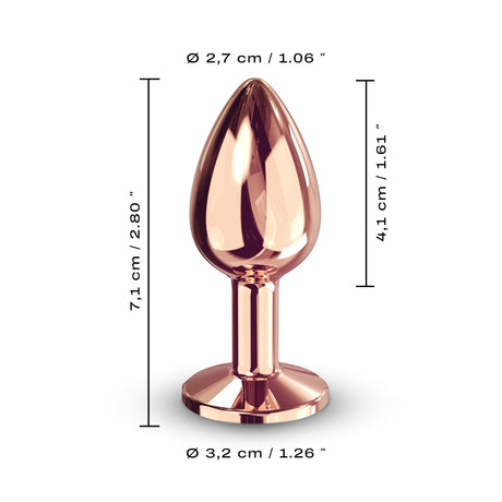 Dorcel Diamond Anal Plug — Rose Gold (Small) - DL2608