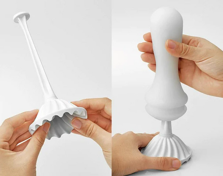 Tenga FLEX Reusable Spiral Sleeve — Silky White - TN471
