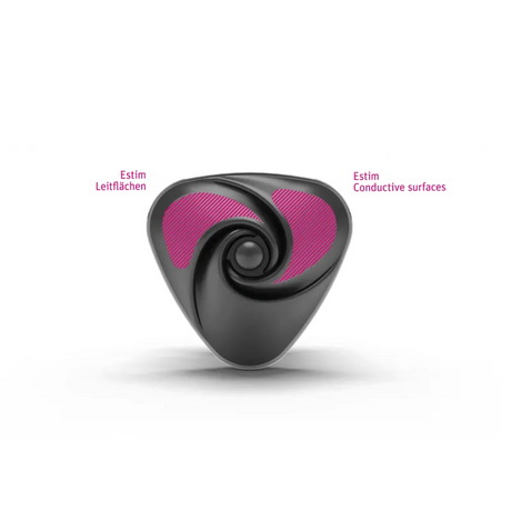 Mystim Heart's Desire e‑Stim Lay-On Vibe, White 6.7 cm - MY5492