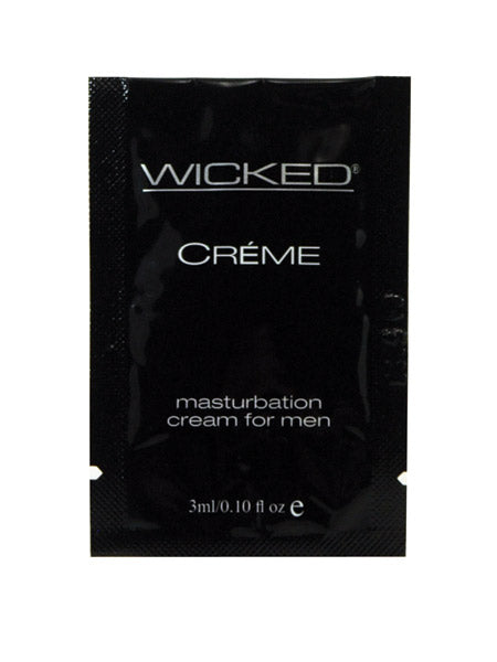 Wicked Creme Masturbation Cream Sachet — Oil-Based Lube for Men - WK401