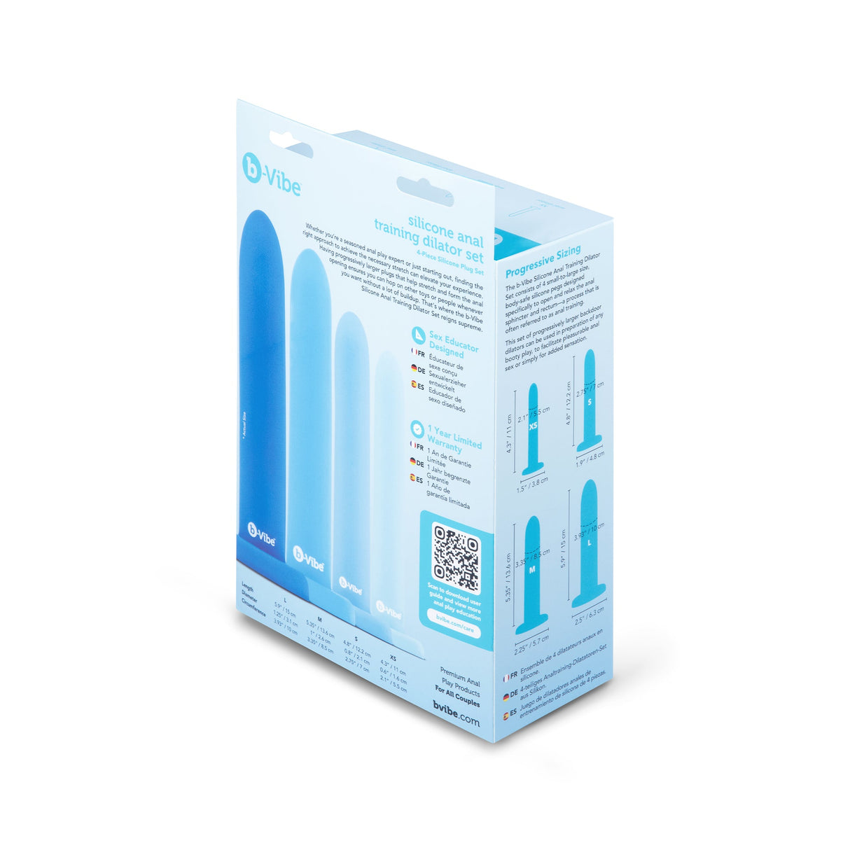 b-Vibe Silicone Anal Training Dilator Set - BV3027