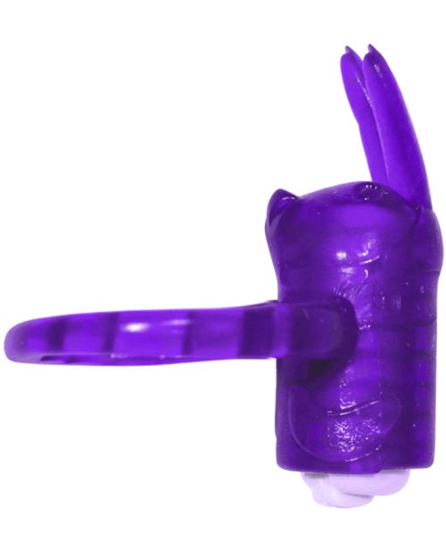 Horny Honey Bunny Vibrating Cock Ring — Purple