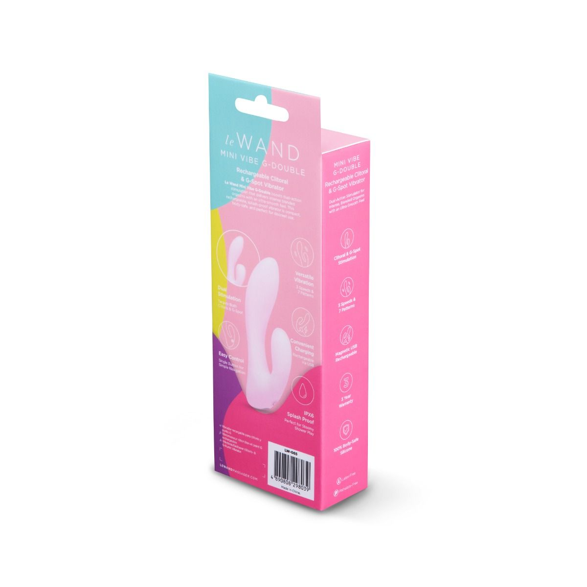 LE Wand Mini G-Double Dual-Action G-Spot & Clitoral Vibrator - LW8039