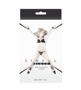 Sinful Bed Restraint Straps - Black by nsnovelties