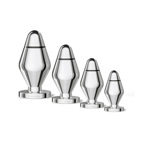 Mystim E‑Stim Butt Plug L — Polished Medical Aluminium - MY2101