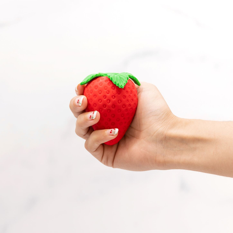 Emojibator Strawberry Vibrator & Suction Toy, 2.9-inch - EM7006