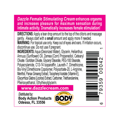 Dazzle Cream 50 Pc. Sample Display by Body Action