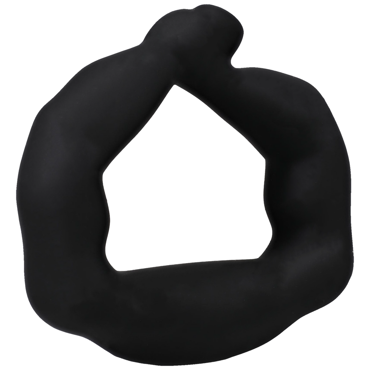 Doc Johnson Titanmen Muscle Bound Cock Ring — 2.5 in (6.4 cm) Black - DJ3503-08-CD