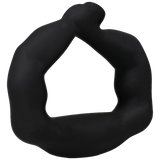 Doc Johnson Titanmen Muscle Bound Cock Ring — 2.5 in (6.4 cm) Black - DJ3503-08-CD