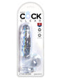 Pipedream King Cock Clear 6 Inch Dildo with Balls - PD5752-20