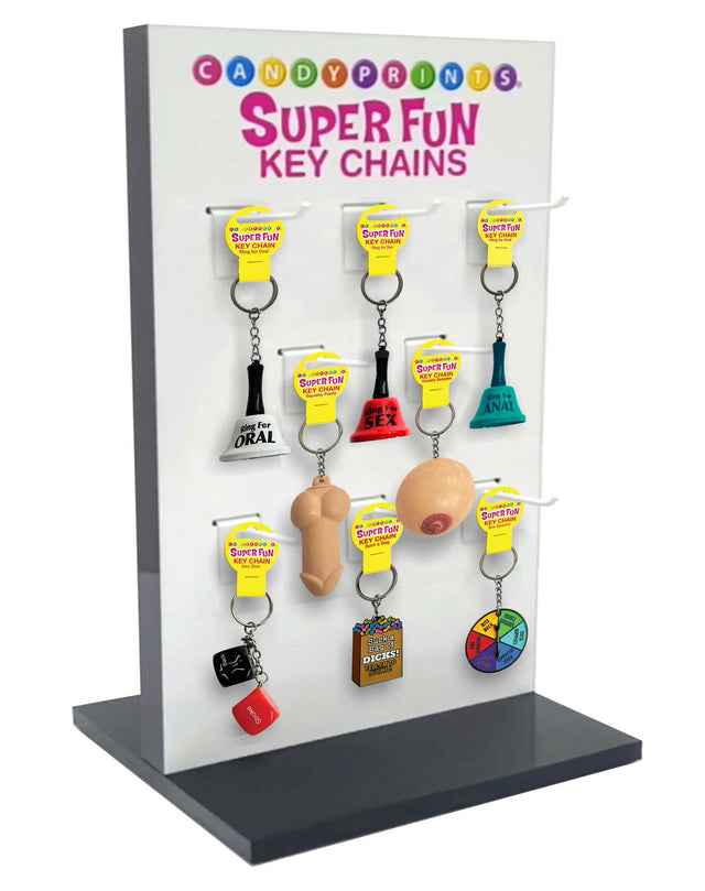 Little Genie Super Fun Retail Spinner — Assorted Adult Keychains & Games - LG-D001