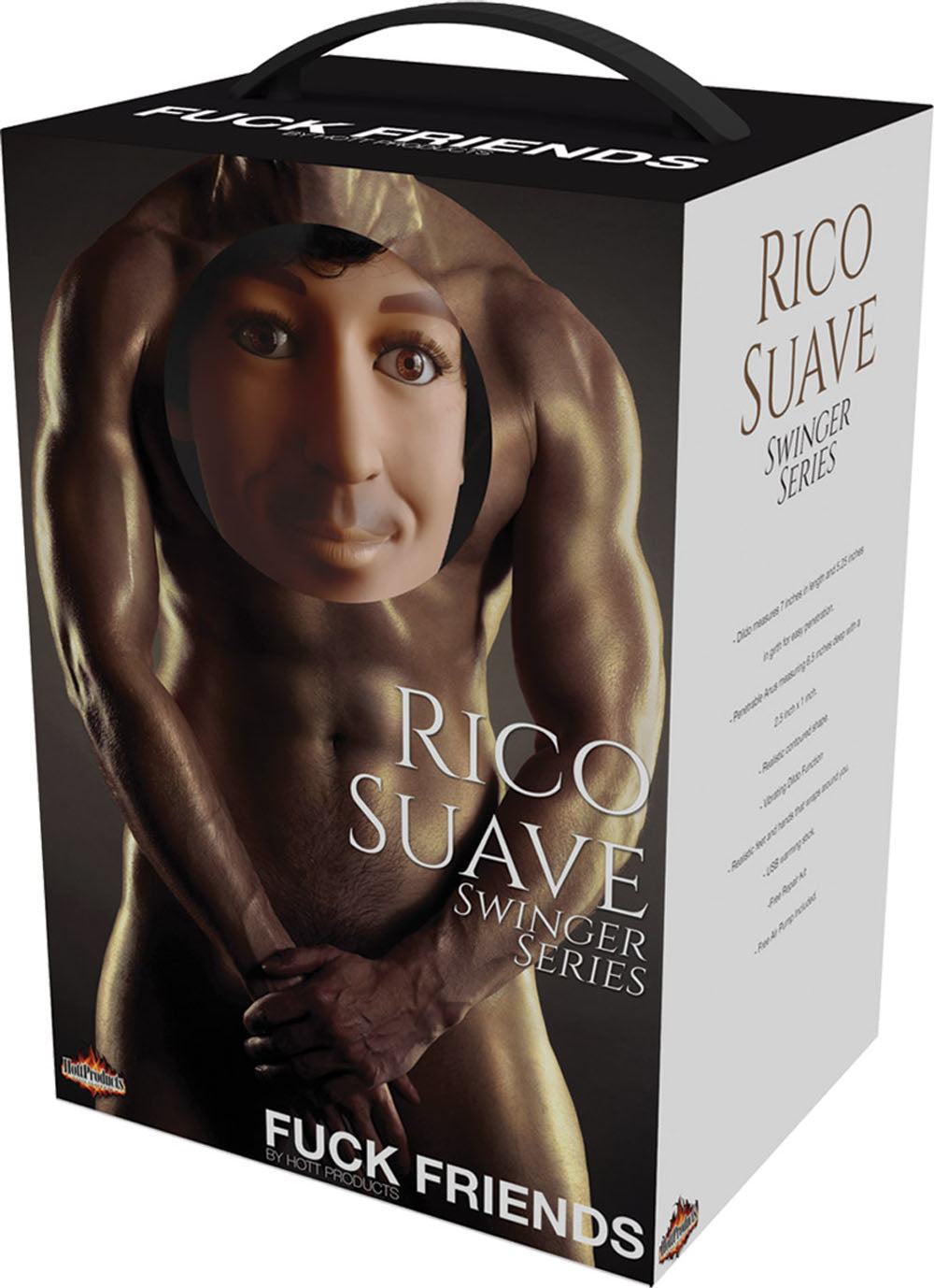 Hott Products Rico Suave Inflatable Love Doll — 59 in, 7 in Dildo - HTP3277