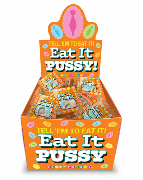 Little Genie Eat It Pussy Novelty Candy - 100 Individual 5-Piece Packs - LG-CP1268