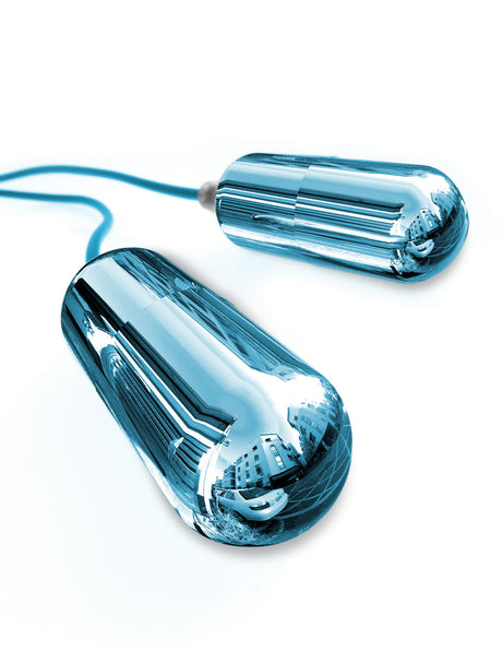 Classix Dual Vibrating Ball Teaser - Blue/clear by Pipedream