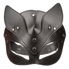 CalExotics Euphoria Cat Mask – Black Vegan Leather & Velvet - SE3100253