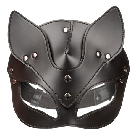 CalExotics Euphoria Cat Mask – Black Vegan Leather & Velvet - SE3100253