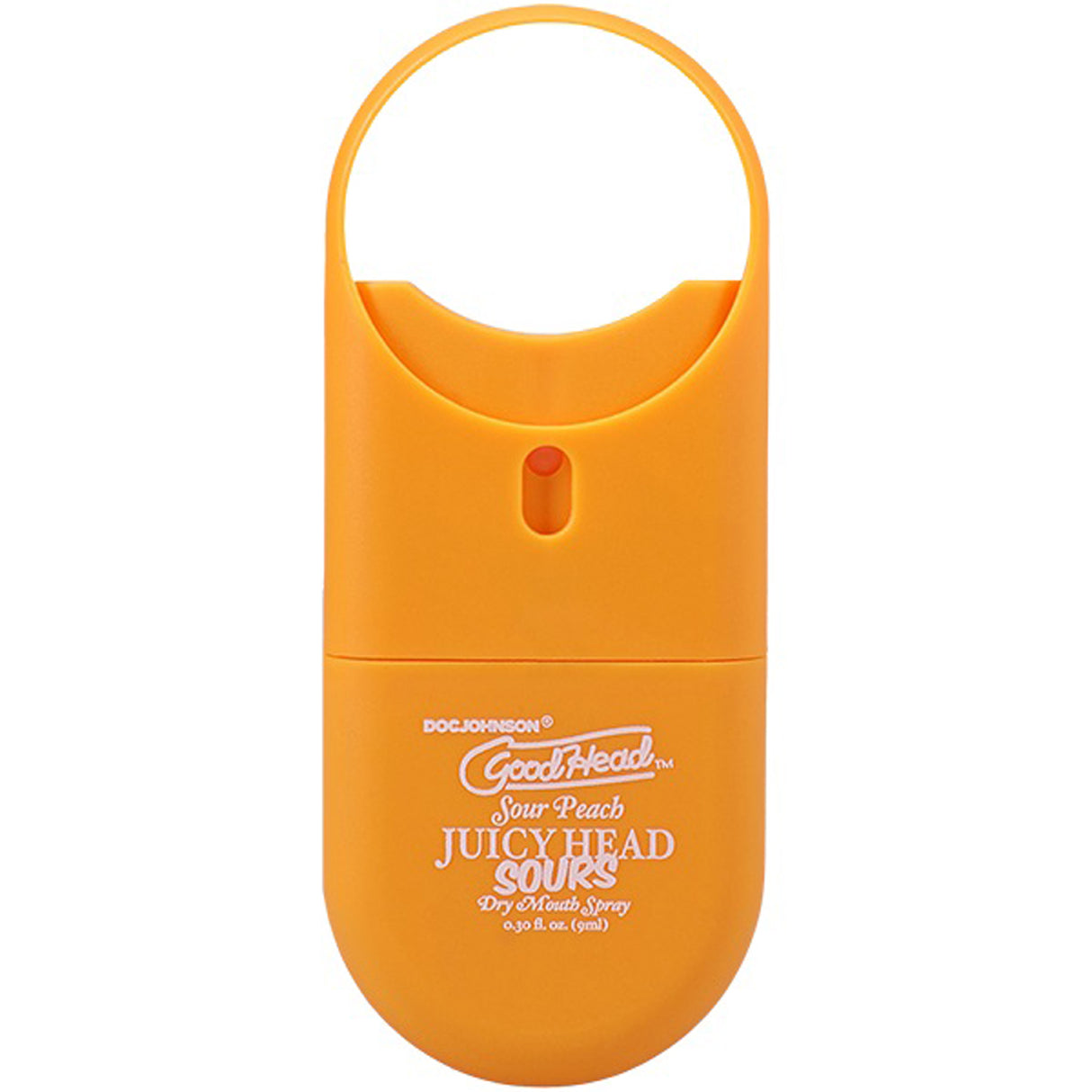 Doc Johnson GoodHead JuicyHead Dry Mouth Spray To Go — Sour Peach, 0.30 oz - DJ1363-51-CD