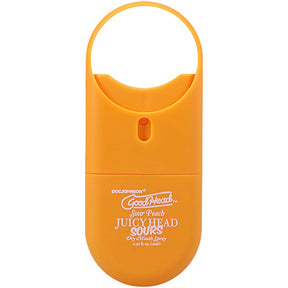 Doc Johnson GoodHead JuicyHead Dry Mouth Spray To Go — Sour Peach, 0.30 oz - DJ1363-51-CD