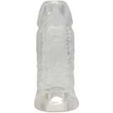 Doc Johnson TitanMen Cock Sleeve with Ball Strap, 4.5 Inch Clear - DJ3400-25-CD