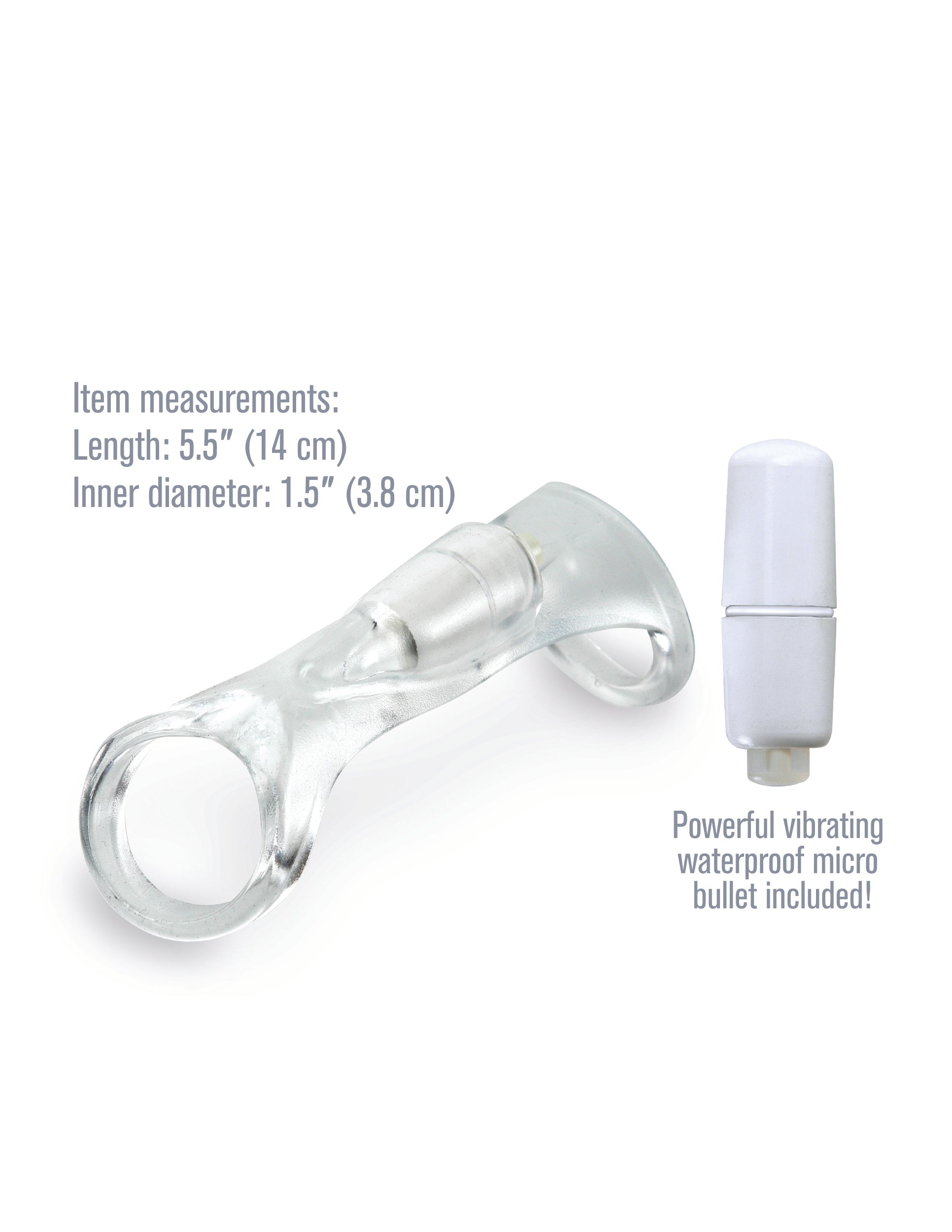 Fantasy X-Tensions Vibrating Cock Sling - Clear by Pipedream