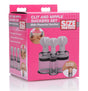 XR Brands Clit & Nipple Suckers Set — Twist Suction Cylinders - SM-AF222