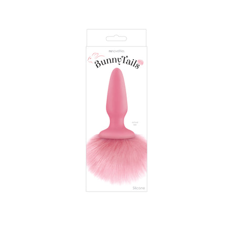 nsnovelties Bunny Tails Anal Plug with Pink Faux Fur Tail - NSN0510-54