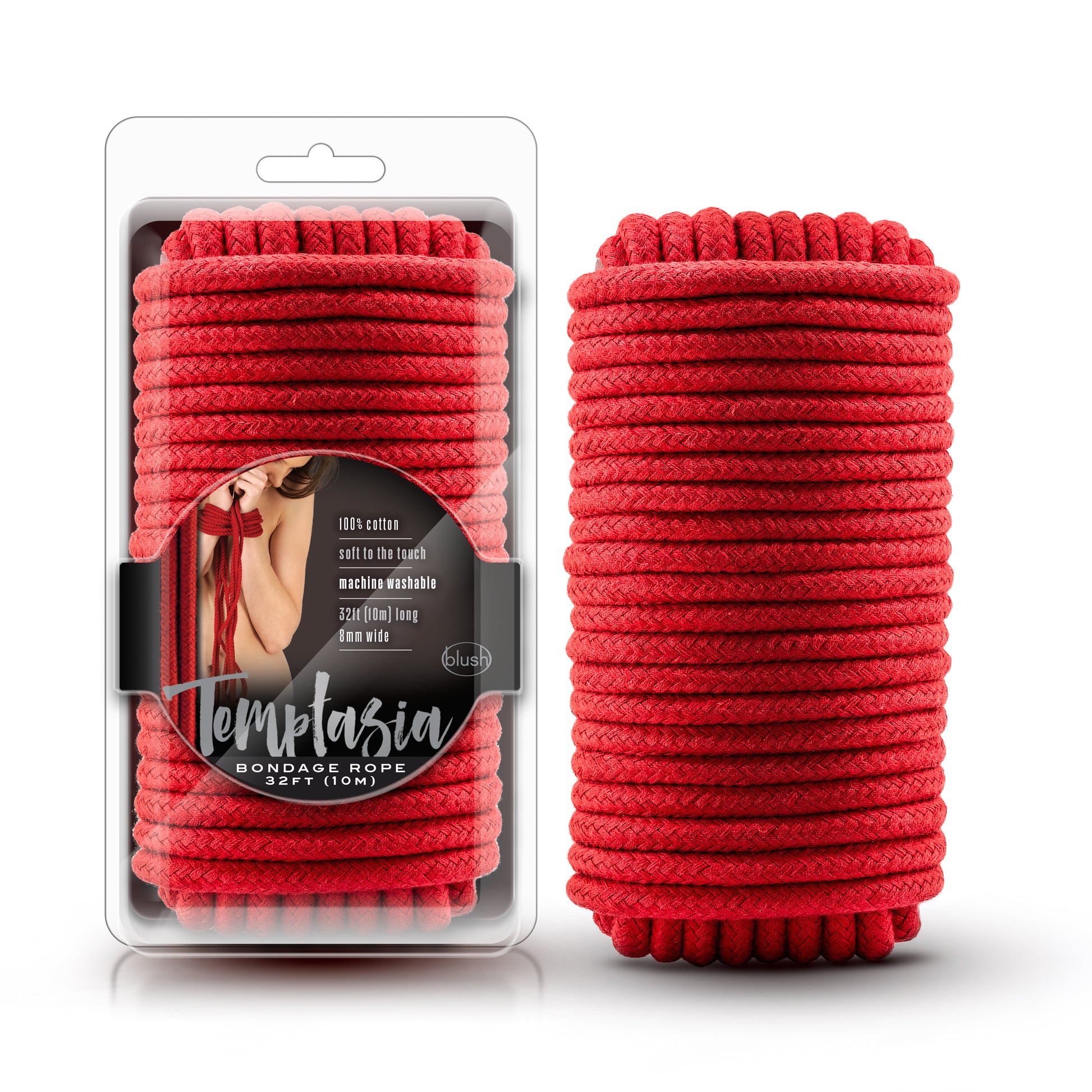 Temptasia - Bondage Rope - 32 Feet - Red by Blush