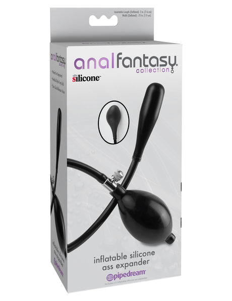 Anal Fantasy Collection Inflatable Silicone Ass Expander - Black by Pipedream