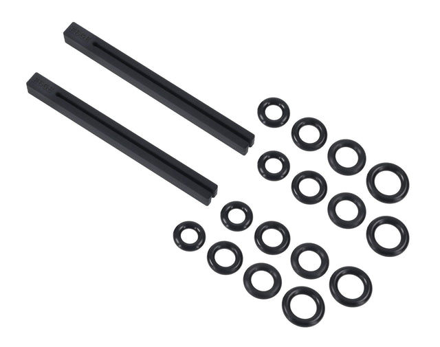 Sportsheets Edge Silicone Pinching Rods, 6 in with 16 Rings - SP0658