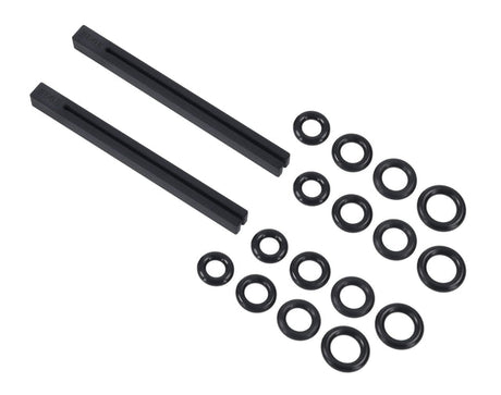 Sportsheets Edge Silicone Pinching Rods, 6 in with 16 Rings - SP0658